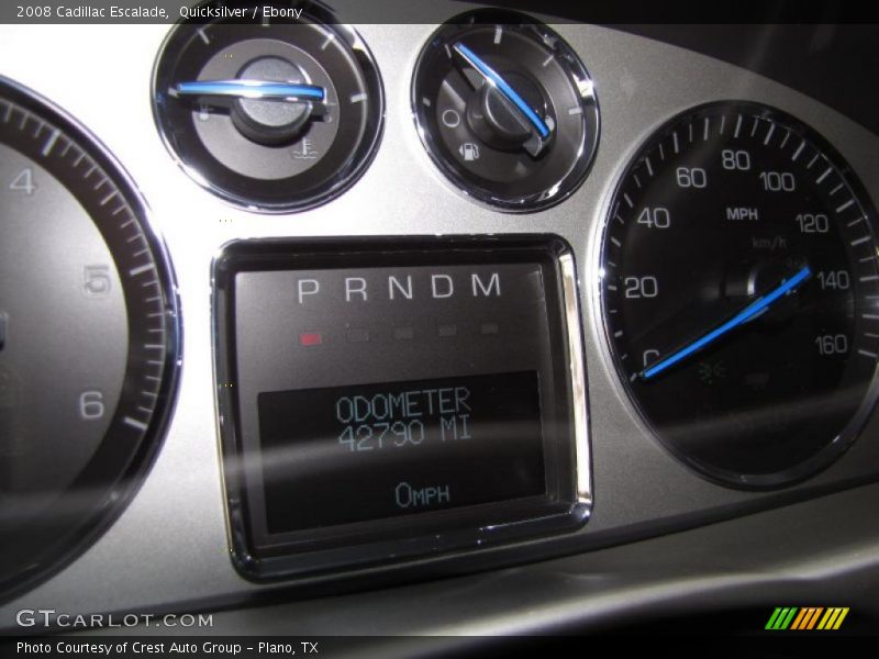 Quicksilver / Ebony 2008 Cadillac Escalade