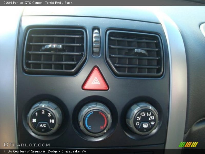 Torrid Red / Black 2004 Pontiac GTO Coupe