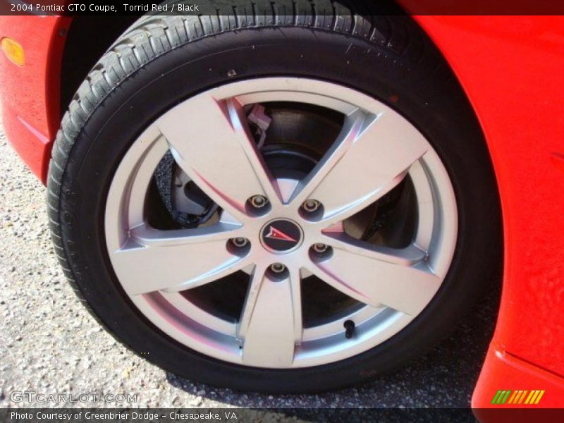 Torrid Red / Black 2004 Pontiac GTO Coupe