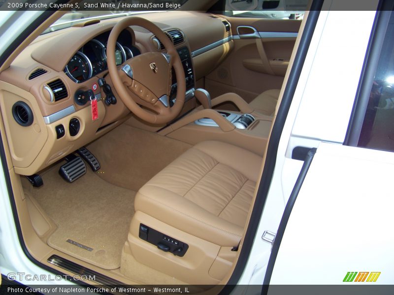 Sand White / Havanna/Sand Beige 2009 Porsche Cayenne S