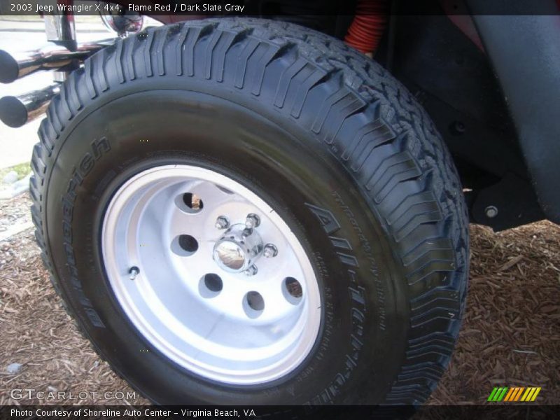 Flame Red / Dark Slate Gray 2003 Jeep Wrangler X 4x4