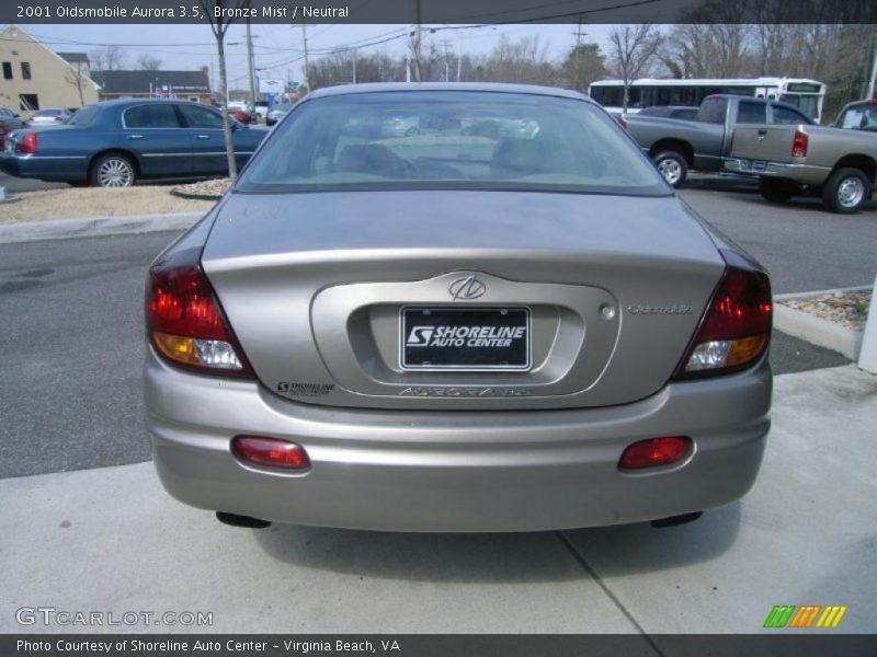 Bronze Mist / Neutral 2001 Oldsmobile Aurora 3.5