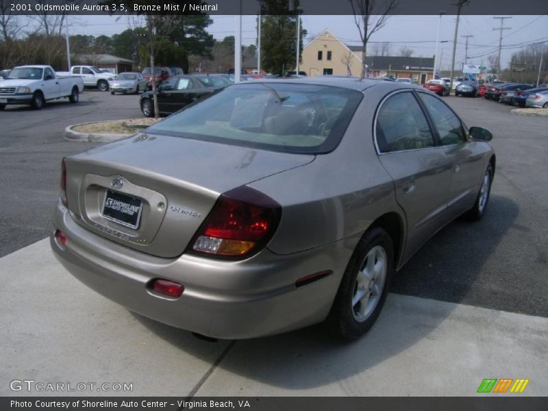 Bronze Mist / Neutral 2001 Oldsmobile Aurora 3.5