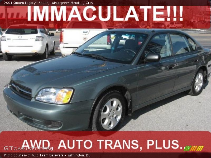 Wintergreen Metallic / Gray 2001 Subaru Legacy L Sedan