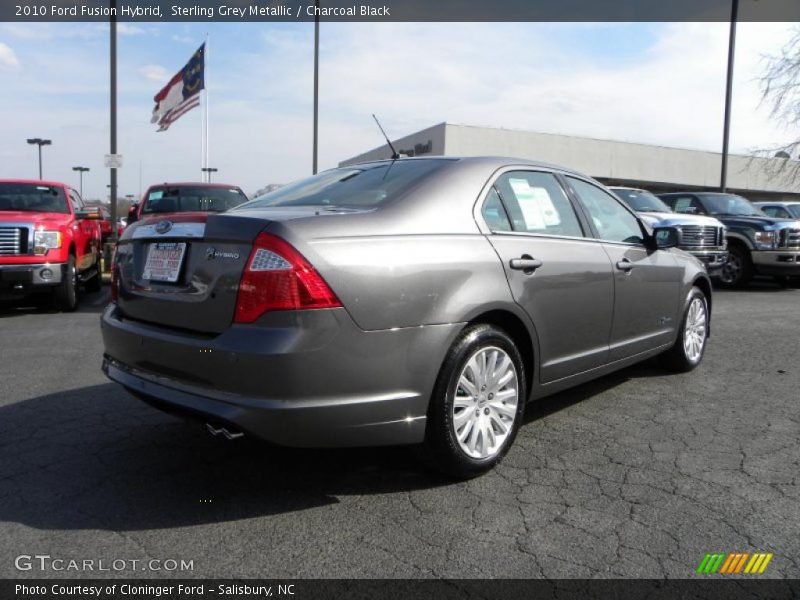 Sterling Grey Metallic / Charcoal Black 2010 Ford Fusion Hybrid