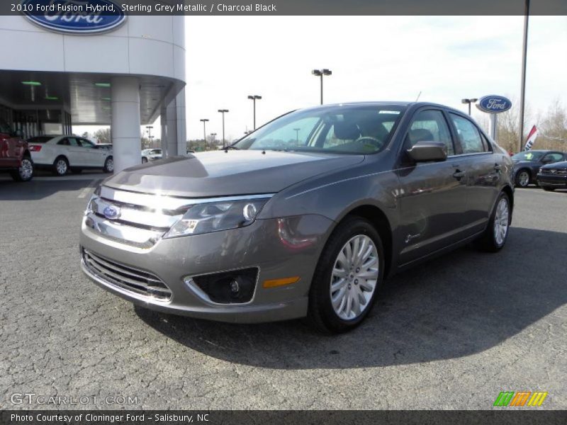 Sterling Grey Metallic / Charcoal Black 2010 Ford Fusion Hybrid
