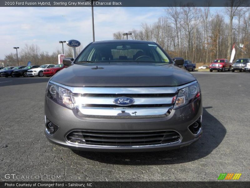 Sterling Grey Metallic / Charcoal Black 2010 Ford Fusion Hybrid