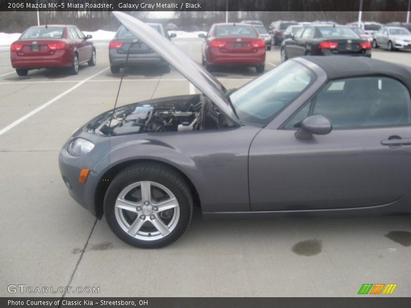 Galaxy Gray Metallic / Black 2006 Mazda MX-5 Miata Roadster