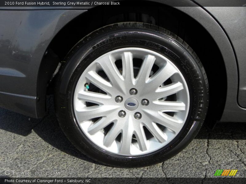 Sterling Grey Metallic / Charcoal Black 2010 Ford Fusion Hybrid