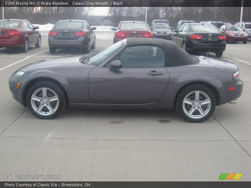 Galaxy Gray Metallic / Black 2006 Mazda MX-5 Miata Roadster