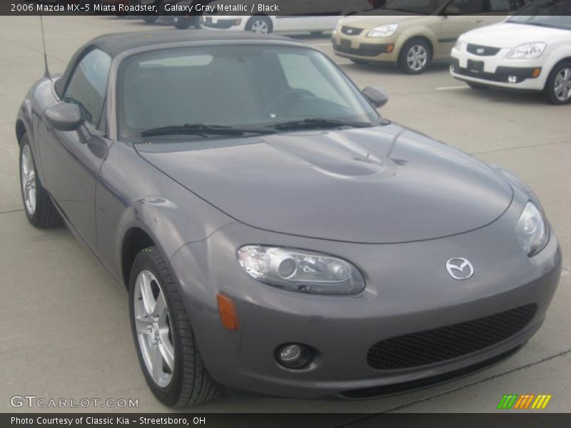 Galaxy Gray Metallic / Black 2006 Mazda MX-5 Miata Roadster