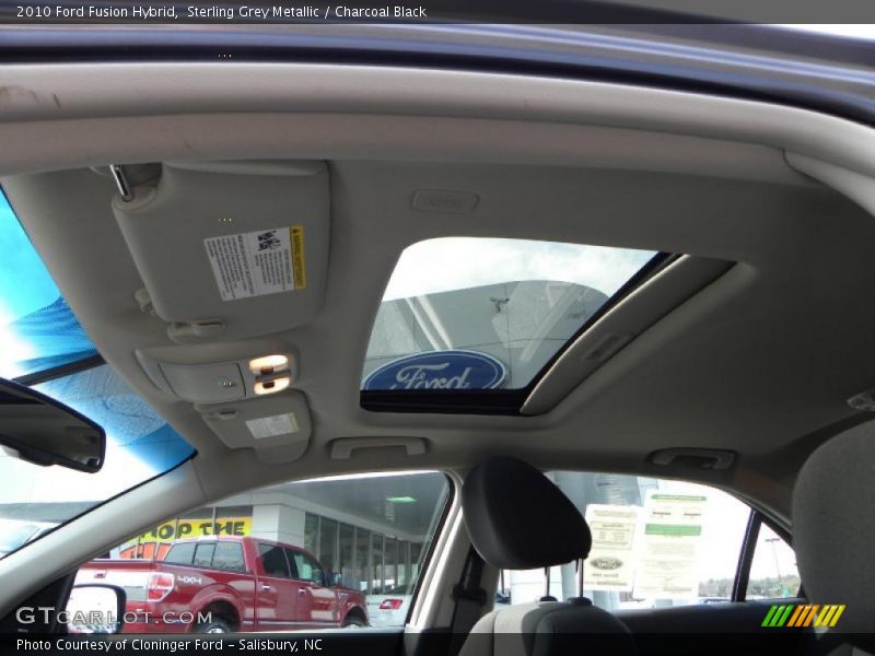 Sterling Grey Metallic / Charcoal Black 2010 Ford Fusion Hybrid