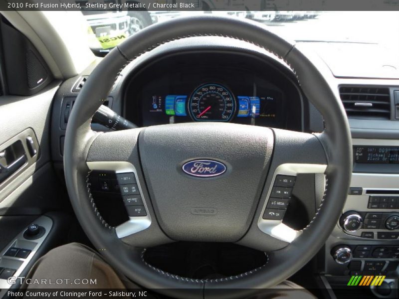 Sterling Grey Metallic / Charcoal Black 2010 Ford Fusion Hybrid