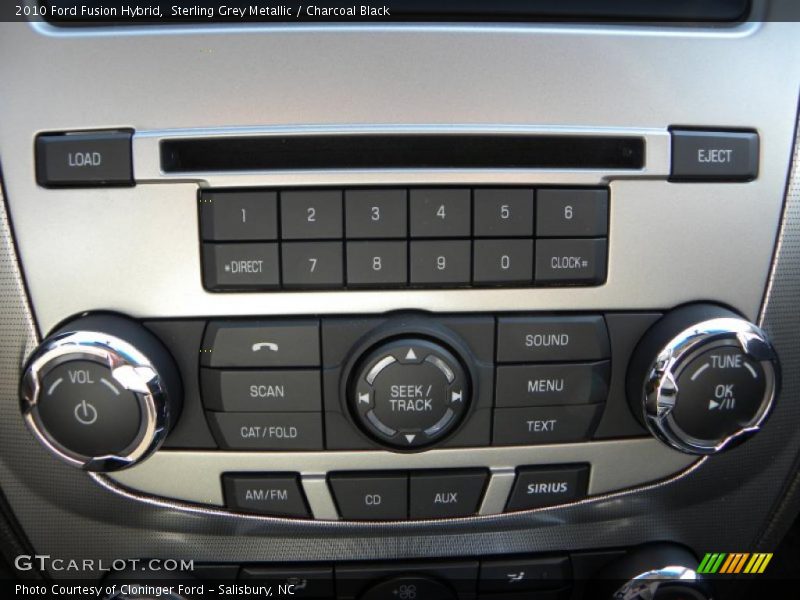 Sterling Grey Metallic / Charcoal Black 2010 Ford Fusion Hybrid