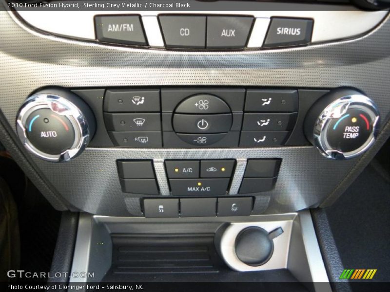 Sterling Grey Metallic / Charcoal Black 2010 Ford Fusion Hybrid
