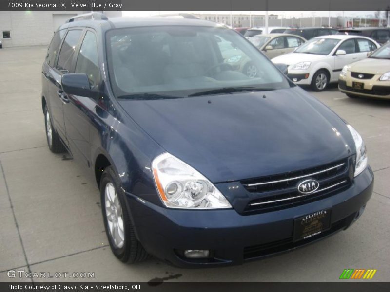 Velvet Blue / Gray 2009 Kia Sedona EX