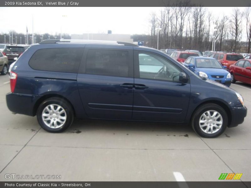 Velvet Blue / Gray 2009 Kia Sedona EX