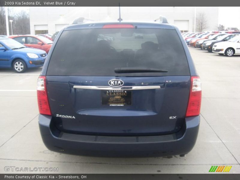 Velvet Blue / Gray 2009 Kia Sedona EX
