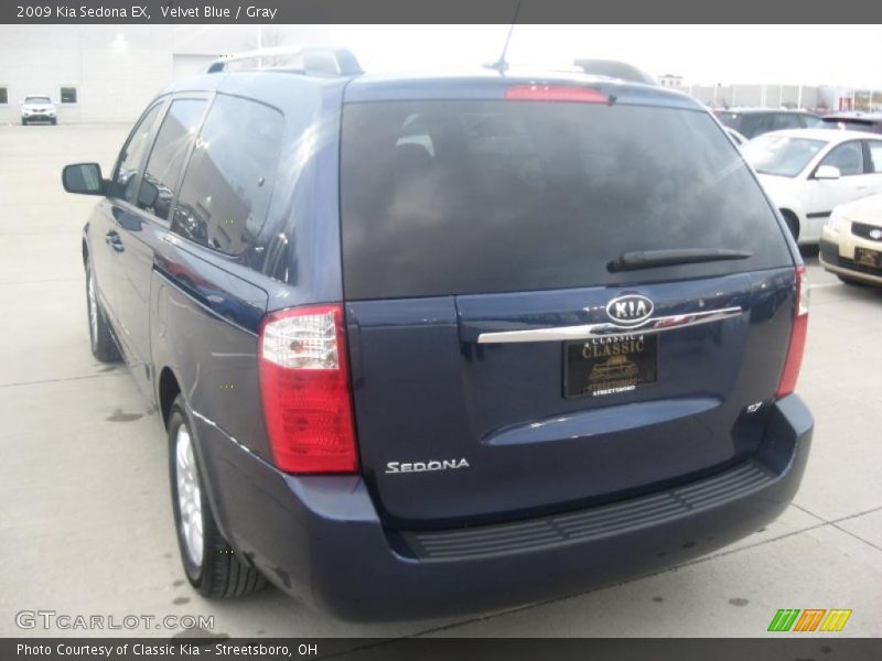 Velvet Blue / Gray 2009 Kia Sedona EX