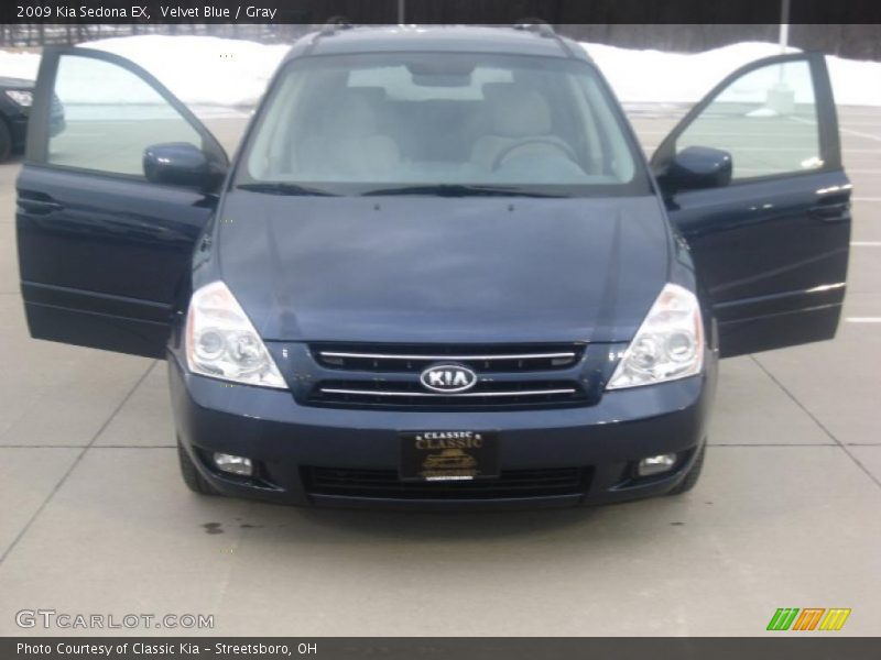 Velvet Blue / Gray 2009 Kia Sedona EX