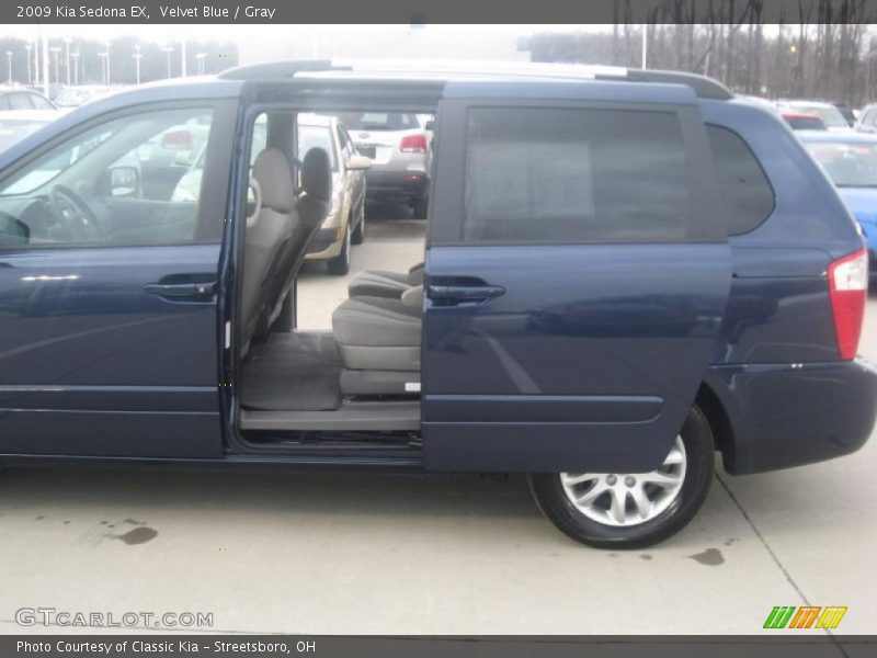 Velvet Blue / Gray 2009 Kia Sedona EX