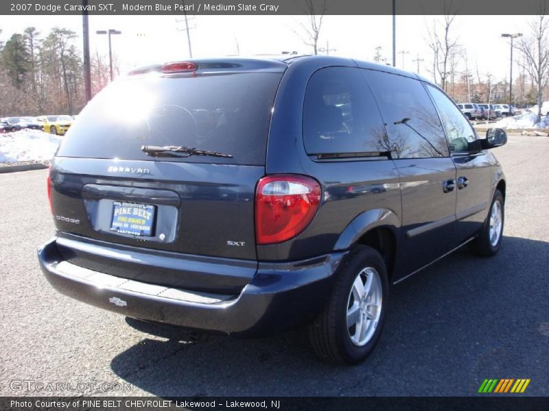 Modern Blue Pearl / Medium Slate Gray 2007 Dodge Caravan SXT