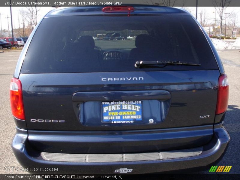 Modern Blue Pearl / Medium Slate Gray 2007 Dodge Caravan SXT