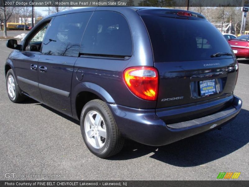 Modern Blue Pearl / Medium Slate Gray 2007 Dodge Caravan SXT