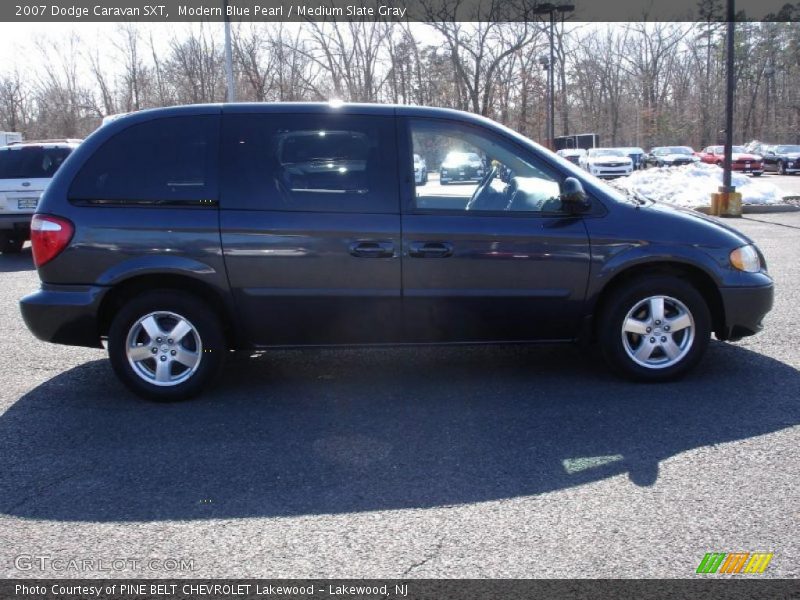 Modern Blue Pearl / Medium Slate Gray 2007 Dodge Caravan SXT