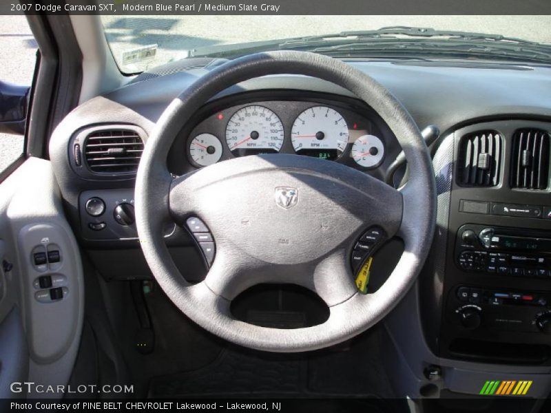 Modern Blue Pearl / Medium Slate Gray 2007 Dodge Caravan SXT