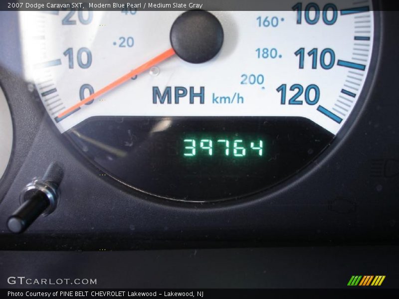 Modern Blue Pearl / Medium Slate Gray 2007 Dodge Caravan SXT