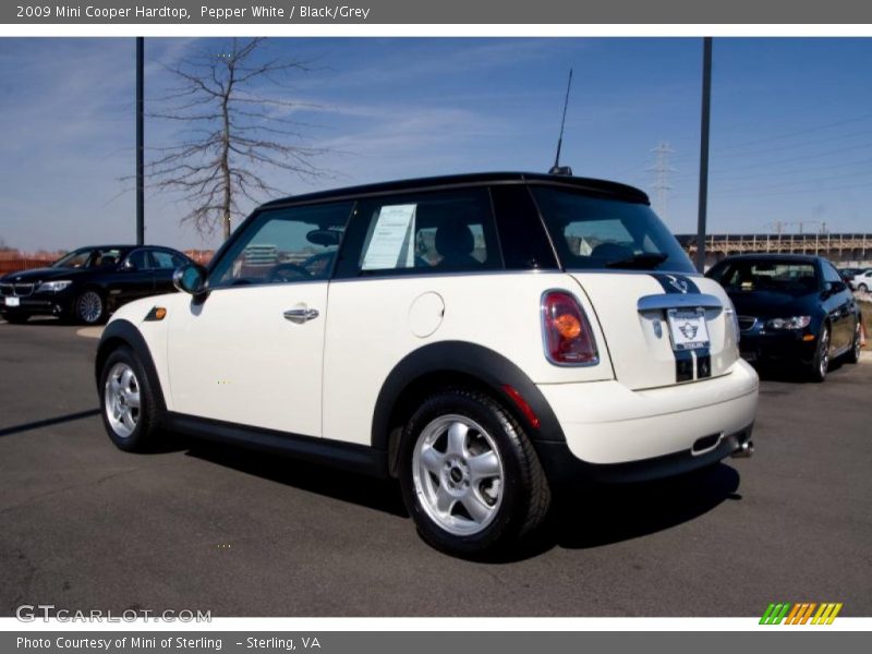 Pepper White / Black/Grey 2009 Mini Cooper Hardtop