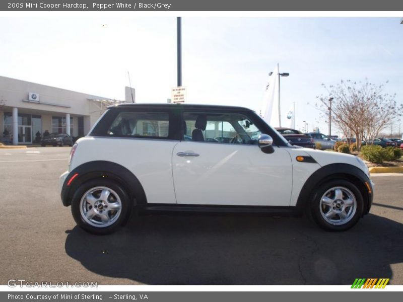 Pepper White / Black/Grey 2009 Mini Cooper Hardtop
