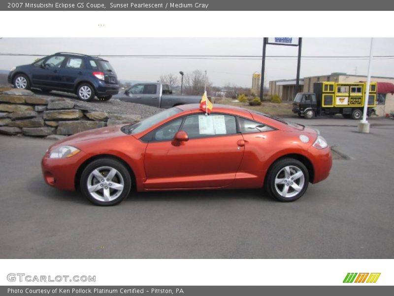 Sunset Pearlescent / Medium Gray 2007 Mitsubishi Eclipse GS Coupe
