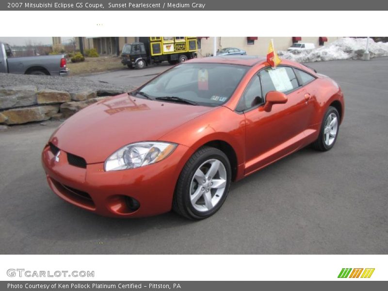 Sunset Pearlescent / Medium Gray 2007 Mitsubishi Eclipse GS Coupe