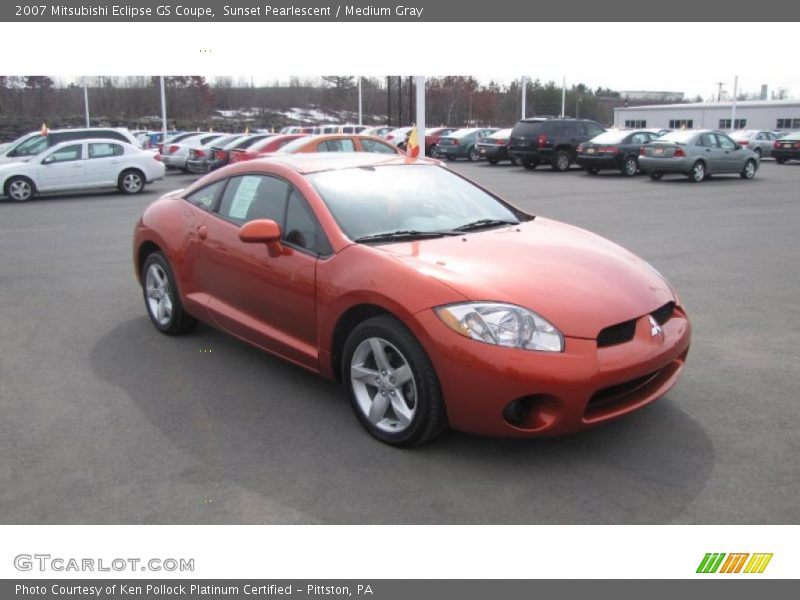 Sunset Pearlescent / Medium Gray 2007 Mitsubishi Eclipse GS Coupe
