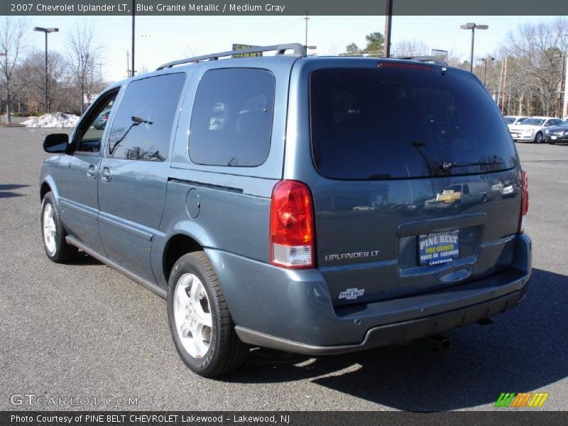 Blue Granite Metallic / Medium Gray 2007 Chevrolet Uplander LT