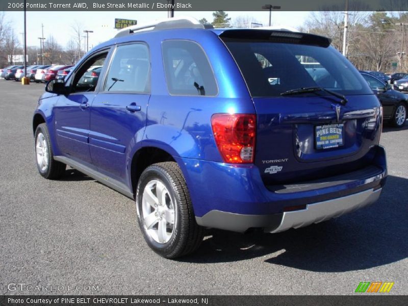 Blue Streak Metallic / Ebony Black 2006 Pontiac Torrent AWD