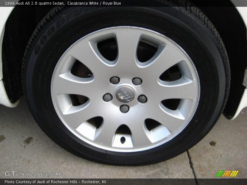Casablanca White / Royal Blue 1999 Audi A6 2.8 quattro Sedan