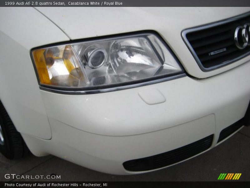 Casablanca White / Royal Blue 1999 Audi A6 2.8 quattro Sedan