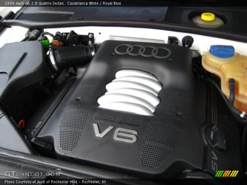 Casablanca White / Royal Blue 1999 Audi A6 2.8 quattro Sedan