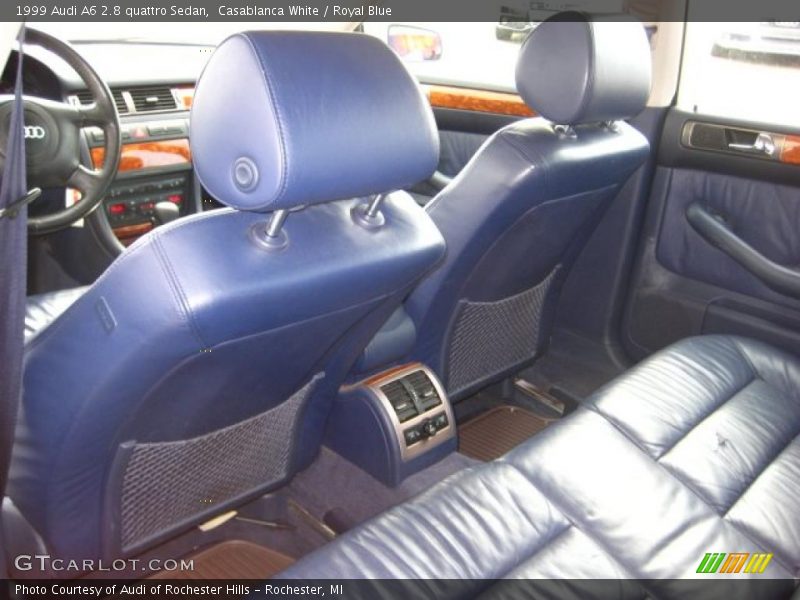 Casablanca White / Royal Blue 1999 Audi A6 2.8 quattro Sedan