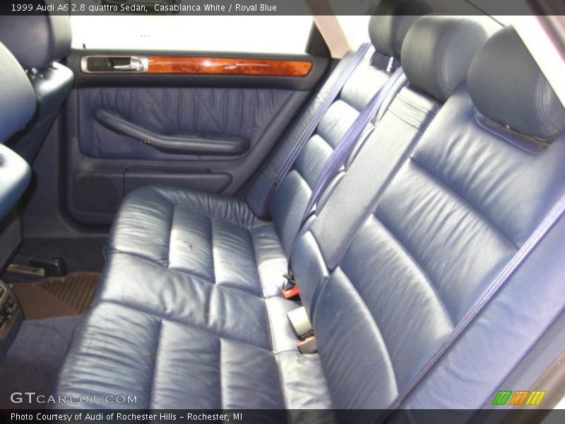 Casablanca White / Royal Blue 1999 Audi A6 2.8 quattro Sedan