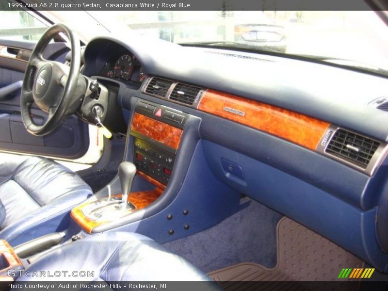 Casablanca White / Royal Blue 1999 Audi A6 2.8 quattro Sedan