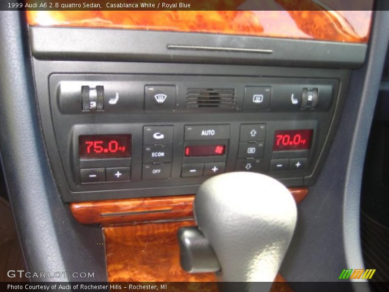 Casablanca White / Royal Blue 1999 Audi A6 2.8 quattro Sedan