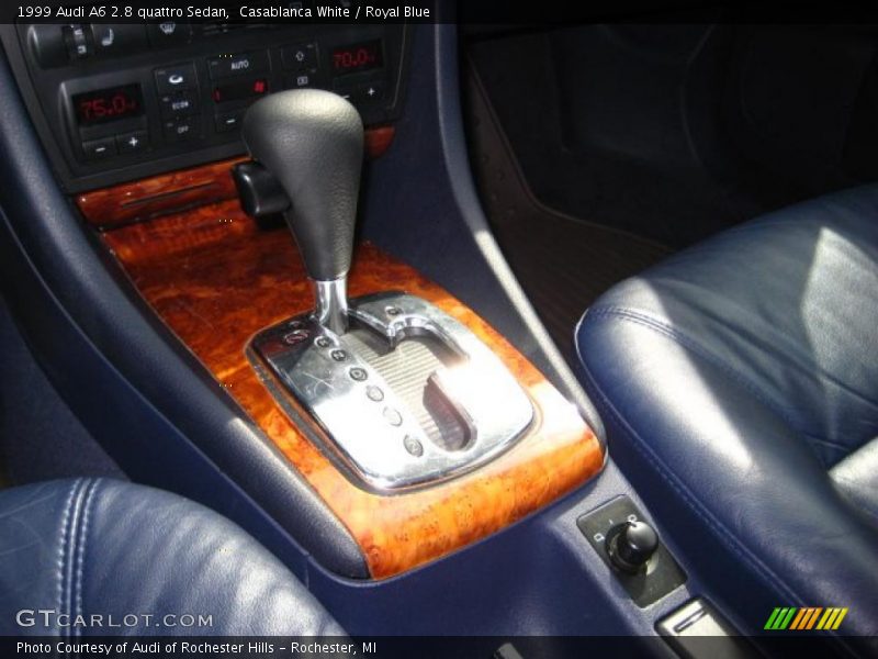 Casablanca White / Royal Blue 1999 Audi A6 2.8 quattro Sedan