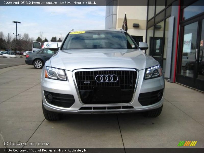 Ice Silver Metallic / Black 2009 Audi Q5 3.2 Premium quattro