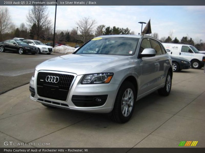 Ice Silver Metallic / Black 2009 Audi Q5 3.2 Premium quattro