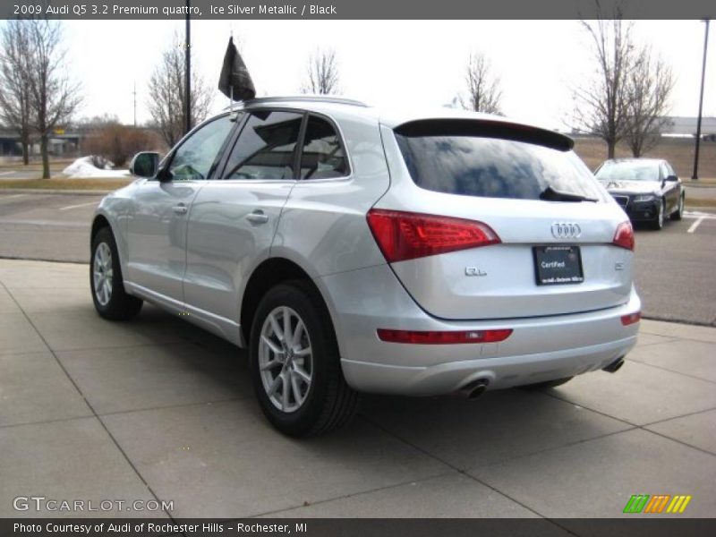Ice Silver Metallic / Black 2009 Audi Q5 3.2 Premium quattro