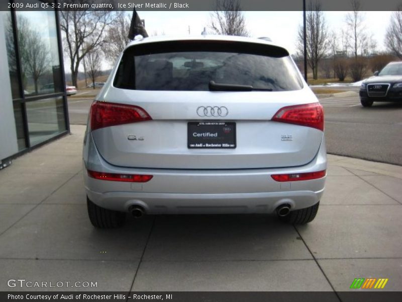 Ice Silver Metallic / Black 2009 Audi Q5 3.2 Premium quattro